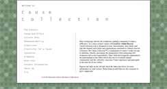 Desktop Screenshot of causecollection.com